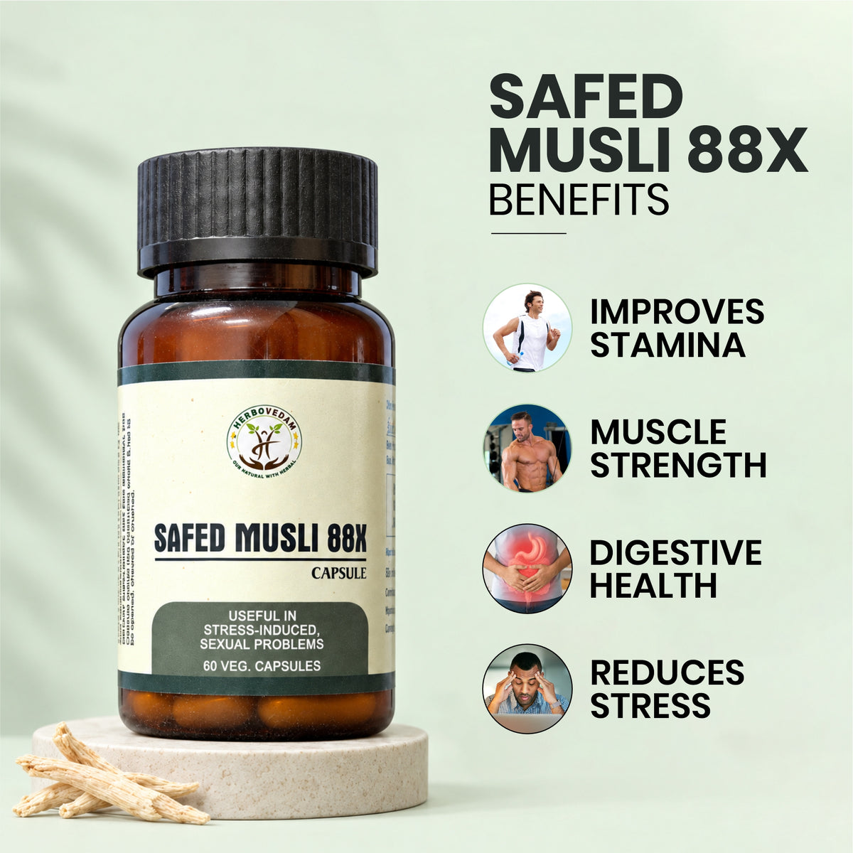 Safed Musli 88X Capsule